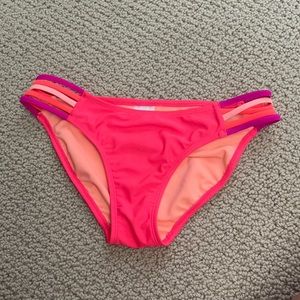 Bright pink/coral bikini bottoms